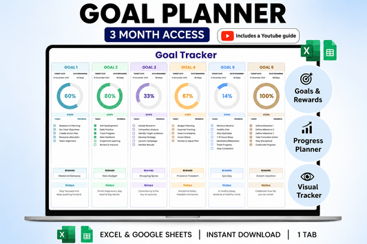 Goal Planner & Tracker | 3 Month Access